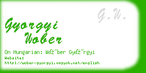 gyorgyi wober business card